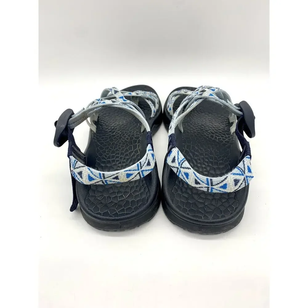 Chaco Classic Strappy Sport Sandal Aztec Design Blue Women's Size 6M - Picture 5 of 10